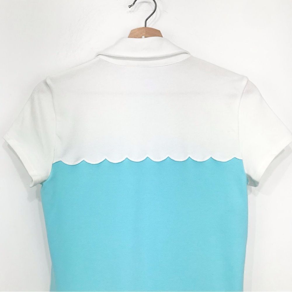 Lilly Pulitzer White and Light Blue Polo Mini Dress - Picture 11 of 16